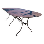 Table de jardin en fer forgé 300 cm Table de jardin en fer forgé 300 cm