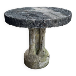 Table de jardin en pierre reconstitue des annes 1950