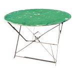 Table de jardin pliante vintage verte