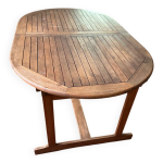 Table de jardin  rallonge avec ses quatre chaises