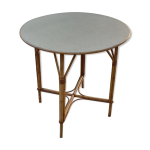Table de jardin rotin 1960 Table de jardin rotin 1960