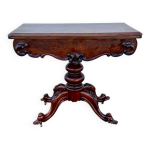 Table de jeu ancienne en acajou