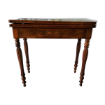 Table à jeux console acajou Table à jeux console acajou