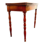 Table a jeu de style louis philippe en acajou et placage xix siècle Table a jeu de style louis philippe en acajou et placage xix siècle