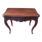 Table  jeu style louis xv en noyer