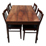Table johannes andersen et 4 chaises Table johannes andersen et 4 chaises
