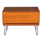 Table de lampe d'appoint console tapley rtro en teck des annes 1960 avec tiroir