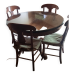 Table louis philippe et ses 4 chaises