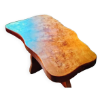 Table en loupe d'orme Table en loupe d'orme
