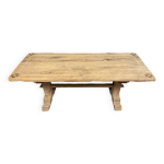 Table a manger en bois massif et marqueterie époque fin xixeme Table a manger en bois massif et marqueterie époque fin xixeme