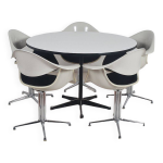 Table à manger eames et 5 chaises par george nelson pour herman miller, 1960 Table à manger eames et 5 chaises par george nelson pour herman miller, 1960