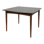 Table à manger extensible carrée en palissandre du milieu du siècle, danemark, années 1960 Table à manger extensible carrée en palissandre du milieu du siècle, danemark, années 1960
