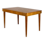 Table à manger extensible en chêne restaurée par jind?ich halabala, années 1950 Table à manger extensible en chêne restaurée par jind?ich halabala, années 1950