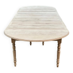 Table � manger extensible louis philippe 8 rallonges ch�ne massif 19�me 350