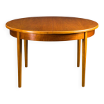 Table � manger extensible ronde en placage de teck de g - plan, ann�es 1960.