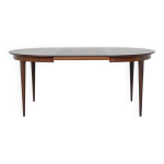 Table à manger extensible scandinave en palissandre milieu du siècle danemark 1960 Table à manger extensible scandinave en palissandre milieu du siècle danemark 1960