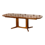 Table à manger extensible en teck par glostrup møbelfabrik, danemark, années 1970 Table à manger extensible en teck par glostrup møbelfabrik, danemark, années 1970