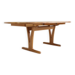 Table à manger extensible vintage danoise en bois massif holstebro mobilfabrik Table à manger extensible vintage danoise en bois massif holstebro mobilfabrik