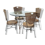 Table à manger d'extérieur en fonte française des années 1970 Table à manger d'extérieur en fonte française des années 1970
