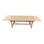 Table à manger de ferme extensible rénovée en bois 260cm Table à manger de ferme extensible rénovée en bois 260cm