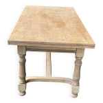 Table à manger de ferme extensible rénovée en bois brut 270cm Table à manger de ferme extensible rénovée en bois brut 270cm