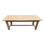 Table � manger de ferme extensible r�nov�e en ch�ne massif 19�me 200cm