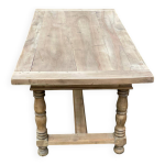 Table  manger de ferme extensible rnove en orme massif 19me 180 - 280cm