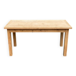 Table � manger de ferme r�nov�e en bois massif 150cm