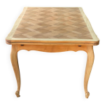 Table  manger louis xv extensible xxme rnove en chne massif 260cm