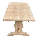 Table � manger de monast�re extensible r�nov�e en bois du 20�me 200 - 290cm