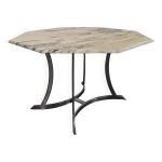 Table à manger octogonale en marbre roche bobois Table à manger octogonale en marbre roche bobois