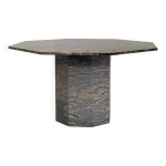 Table à manger octogonale vintage en granit, pierre naturelle Table à manger octogonale vintage en granit, pierre naturelle