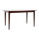 Table à manger ovale danoise vintage en palissandre 1960 - avec 2 rallonges Table à manger ovale danoise vintage en palissandre 1960 - avec 2 rallonges