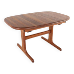 Table  manger ovale extensible dyrlund 'abed' - teck design danois vintage