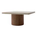 Table � manger no? pied en noyer (pied large)