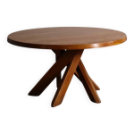 Table  manger pierre chapo sfax t21d en orme massif, france 1970