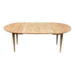 Table  manger rond extensible volets du 19me rnove en bois brut 200cm