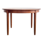 Table  manger ronde danoise mid - century modern en teck, danemark, annes 1