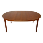 Table  manger ronde danoise de sren willadsen en teck, annes 60