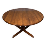 Table à manger ronde de design danois du milieu du siècle Table à manger ronde de design danois du milieu du siècle