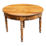 Table à manger ronde extensible par abattant console du xviii Table à manger ronde extensible par abattant console du xviii