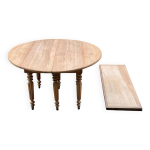 Table  manger ronde extensible louis philippe 18me rnove avec volets 21