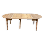 Table à manger ronde extensible louis philippe xviii ème rénovée 200cm Table à manger ronde extensible louis philippe xviii ème rénovée 200cm