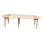 Table à manger ronde extensible à volets louis philippe xxème rénovée 260cm Table à manger ronde extensible à volets louis philippe xxème rénovée 260cm