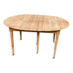 Table  manger ronde extensible  volets rnove en bois massif xixme 150c