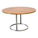 Table à manger ronde italienne en palissandre Table à manger ronde italienne en palissandre