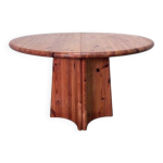 Table � manger ronde / ovale en pin massif glostrup, ann�es 1970