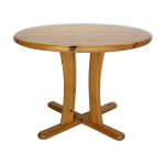 Table  manger ronde en pin massif, danemark des annes 1970
