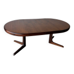 Table  manger ronde avec rallonges baumann en teck extensible