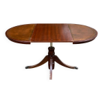 Table à manger ronde relevable et extensible avec pied central 90cm Table à manger ronde relevable et extensible avec pied central 90cm